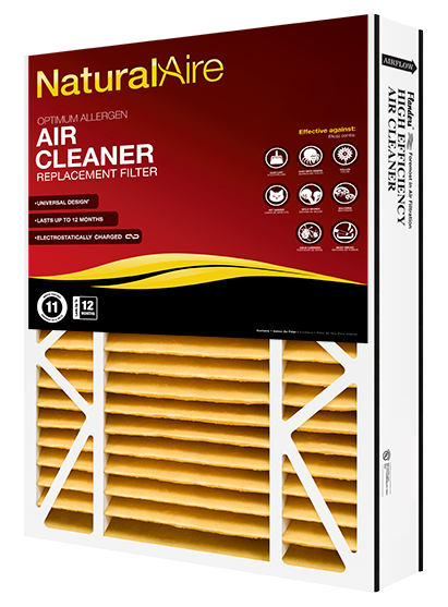 20x25x3 NaturalAire Optimum Allergen MERV 11 Filters (2 pack)